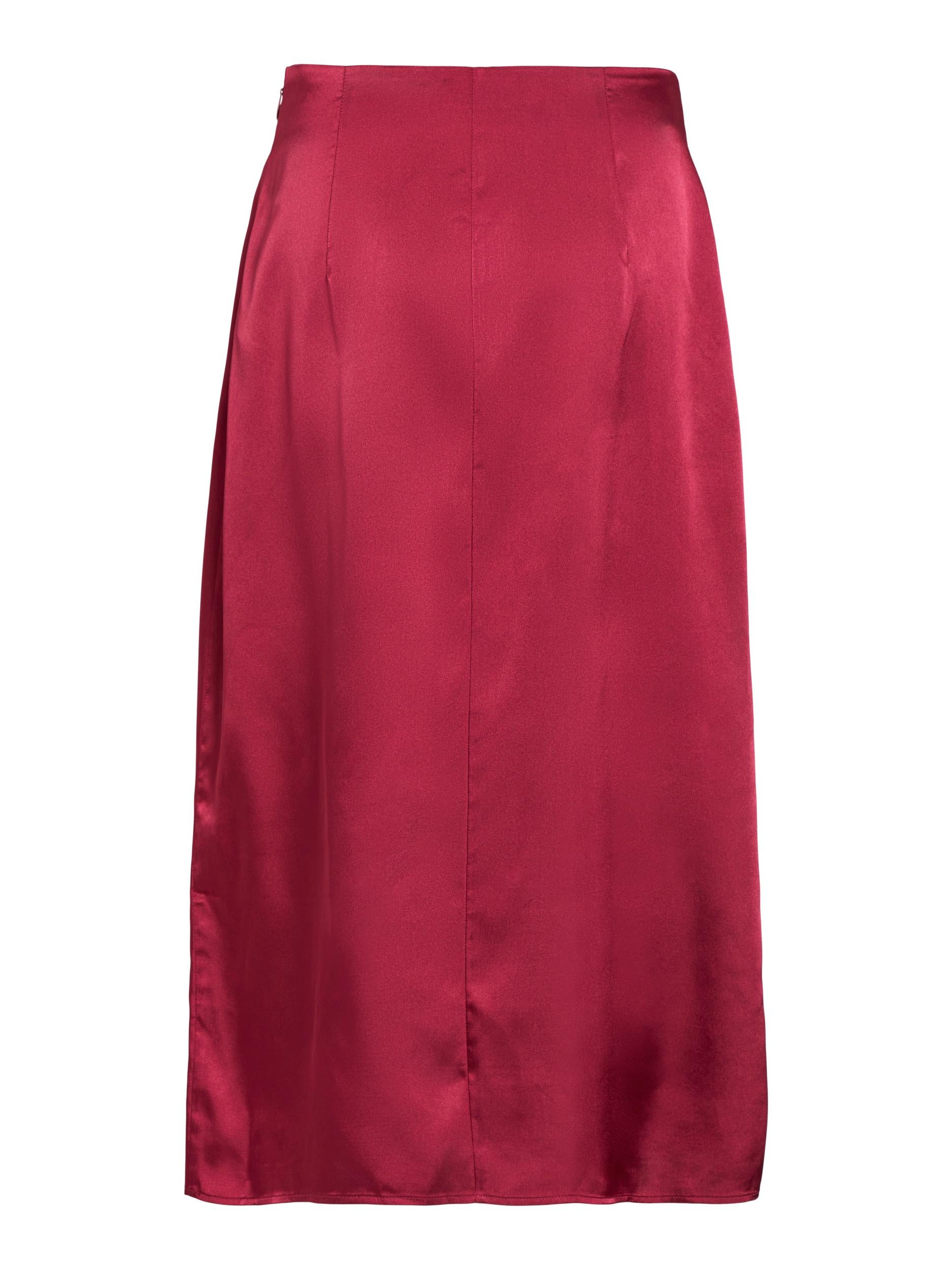 HIMA HIGH WAISTED SKIRT (BEET RED)