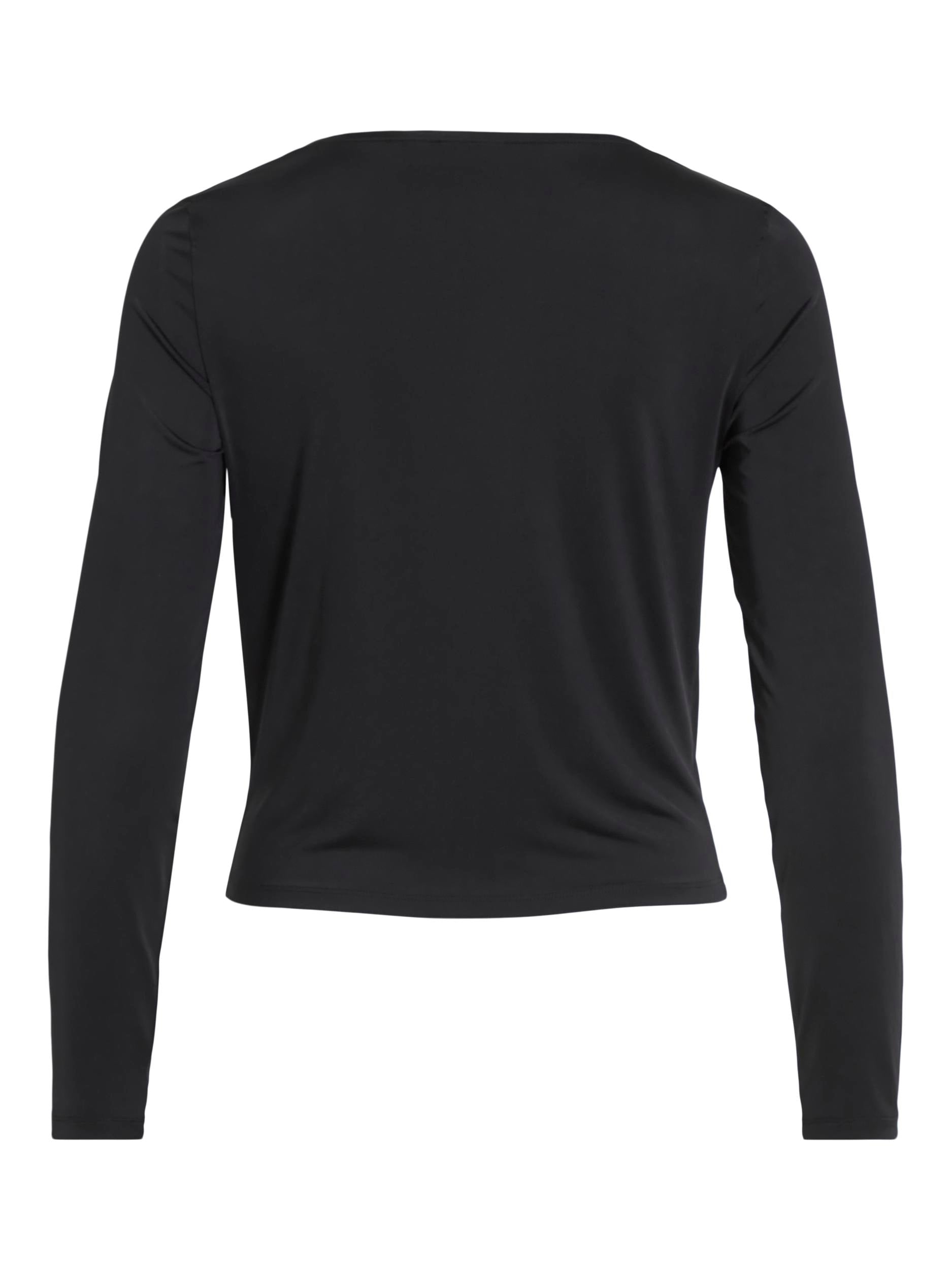 TIA COWL NECK TOP (BLACK)