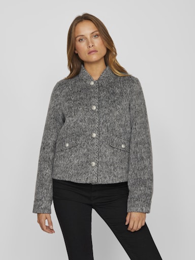 Hilda Short Jacket (Medium Grey/Melange)