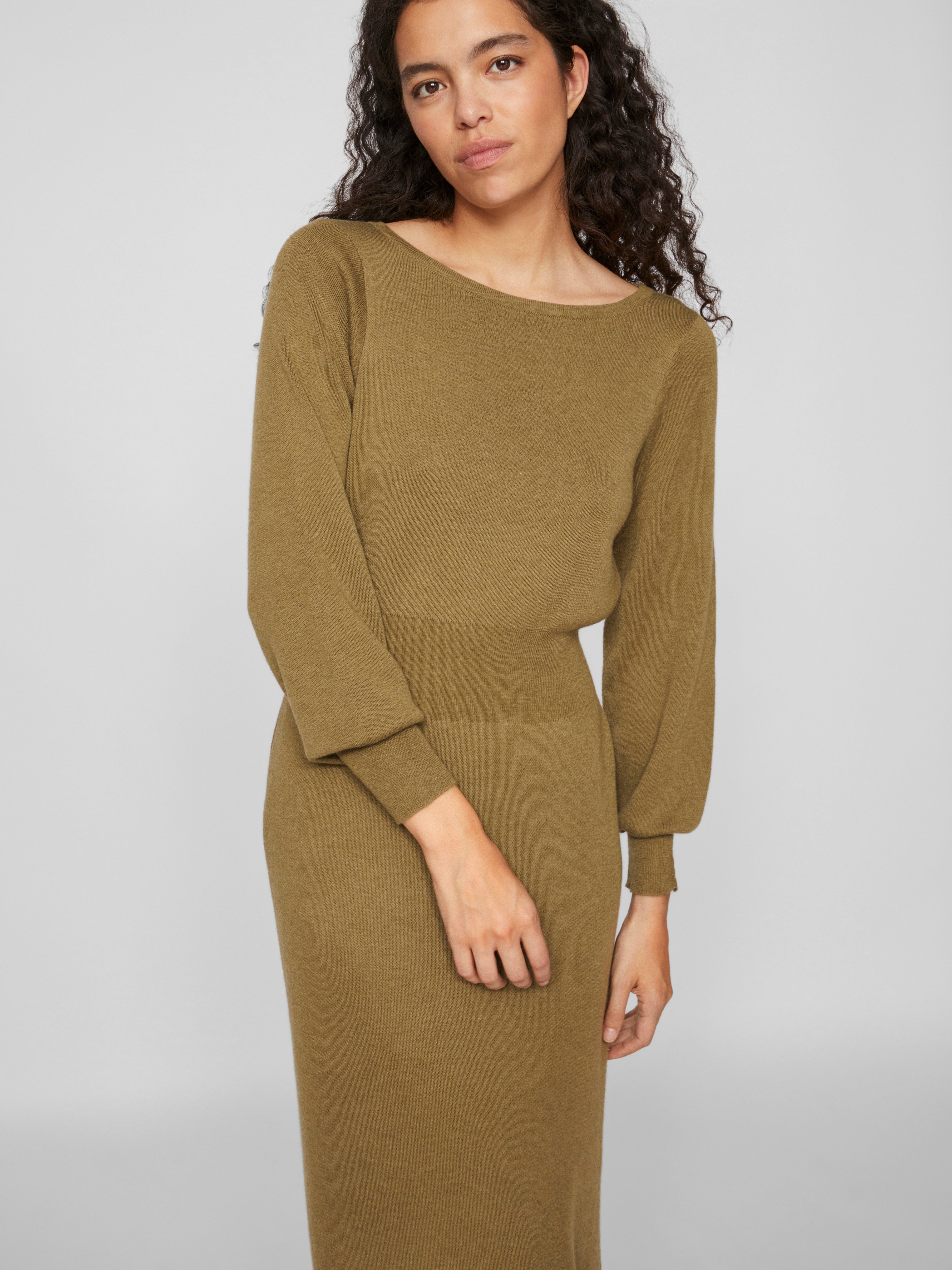 Marla Knit Dress (Gothic Olive/Melange)