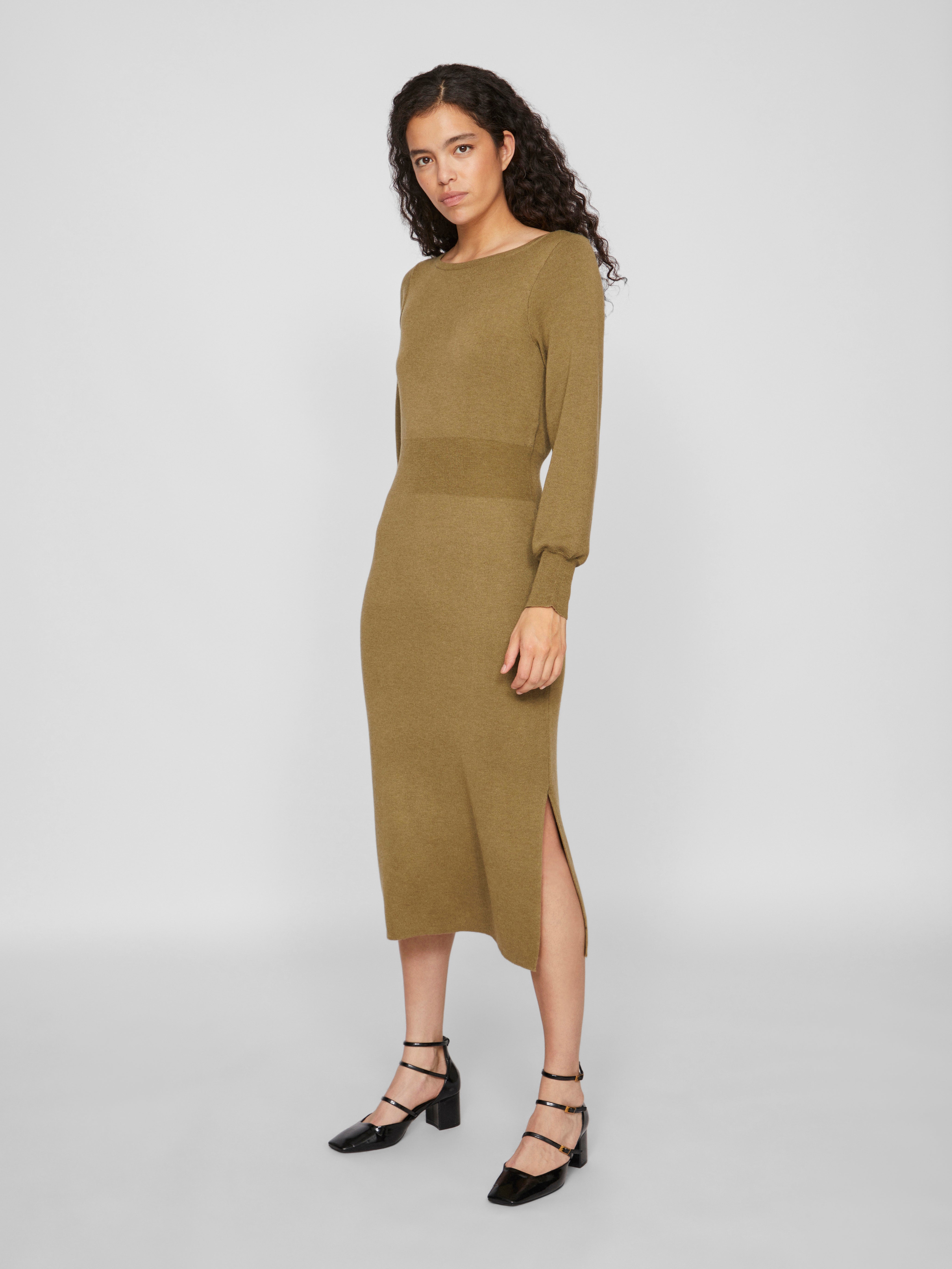 Marla Knit Dress (Gothic Olive/Melange)