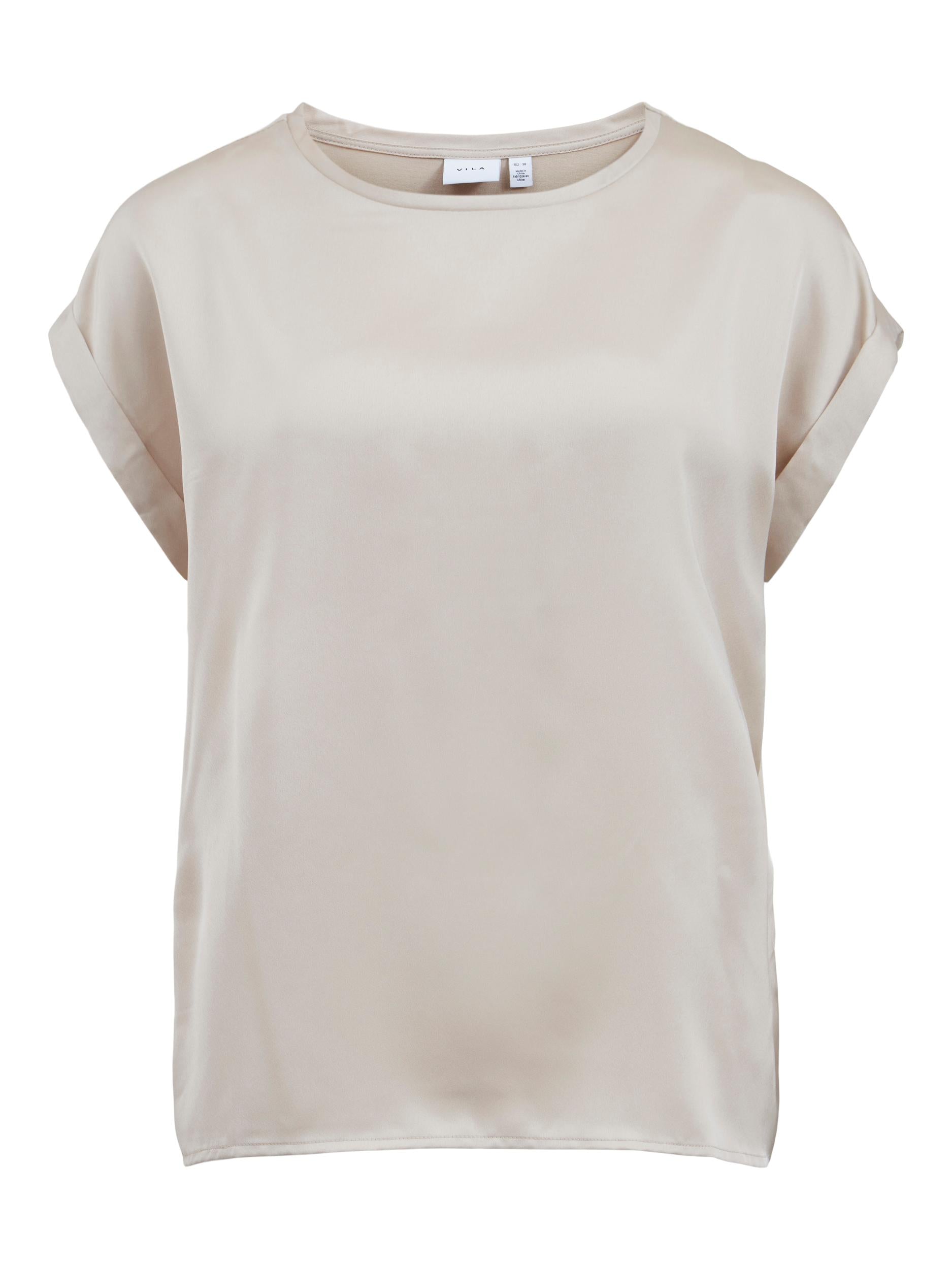 Elle Satin Top (Cement)