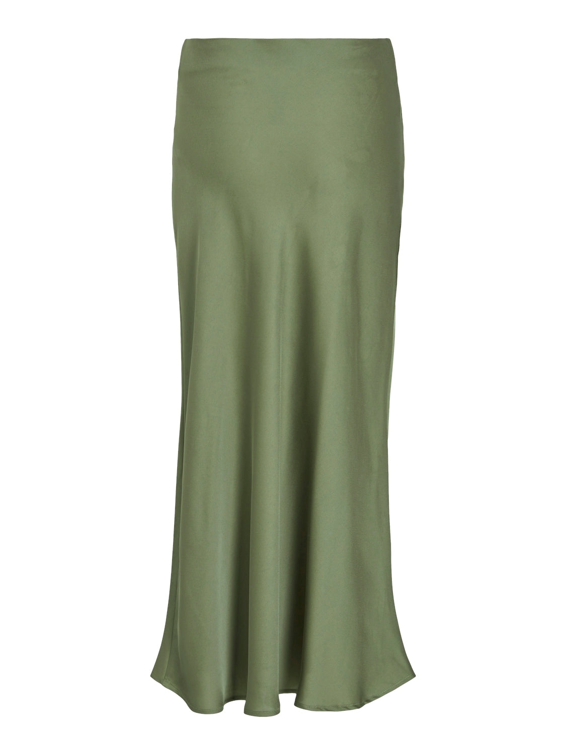 Vielette High Waisted Maxi Skirt (Oil Green)