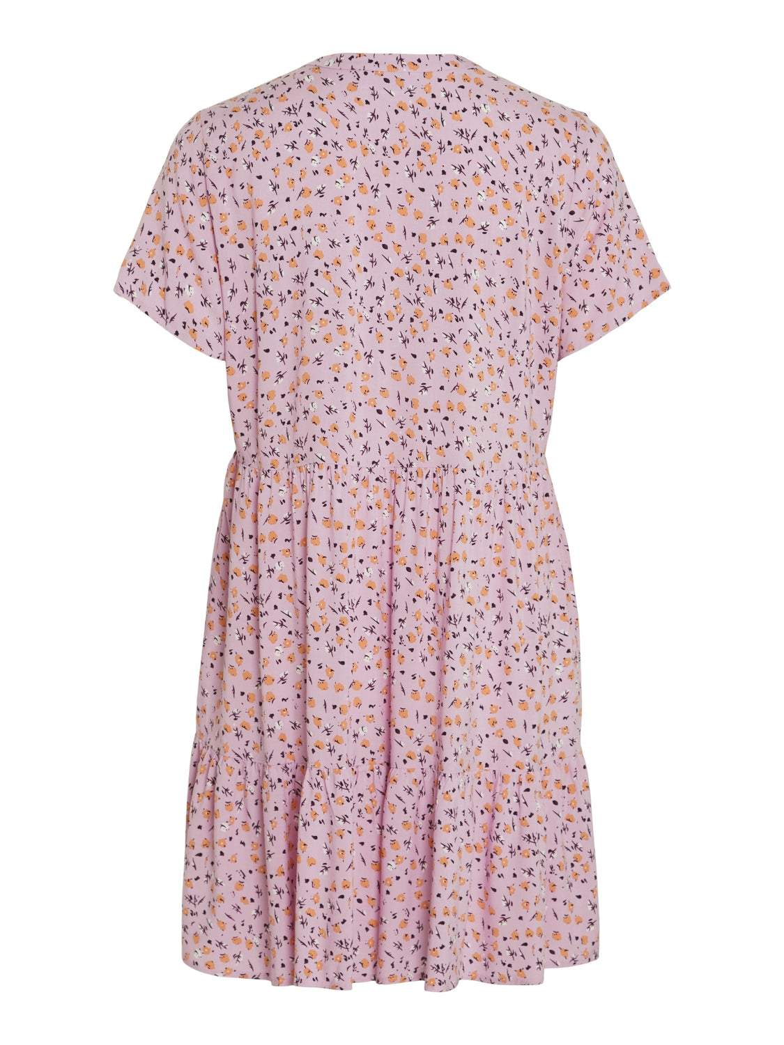 PAYA V NECK DRESS (PASTEL LAVENDER)