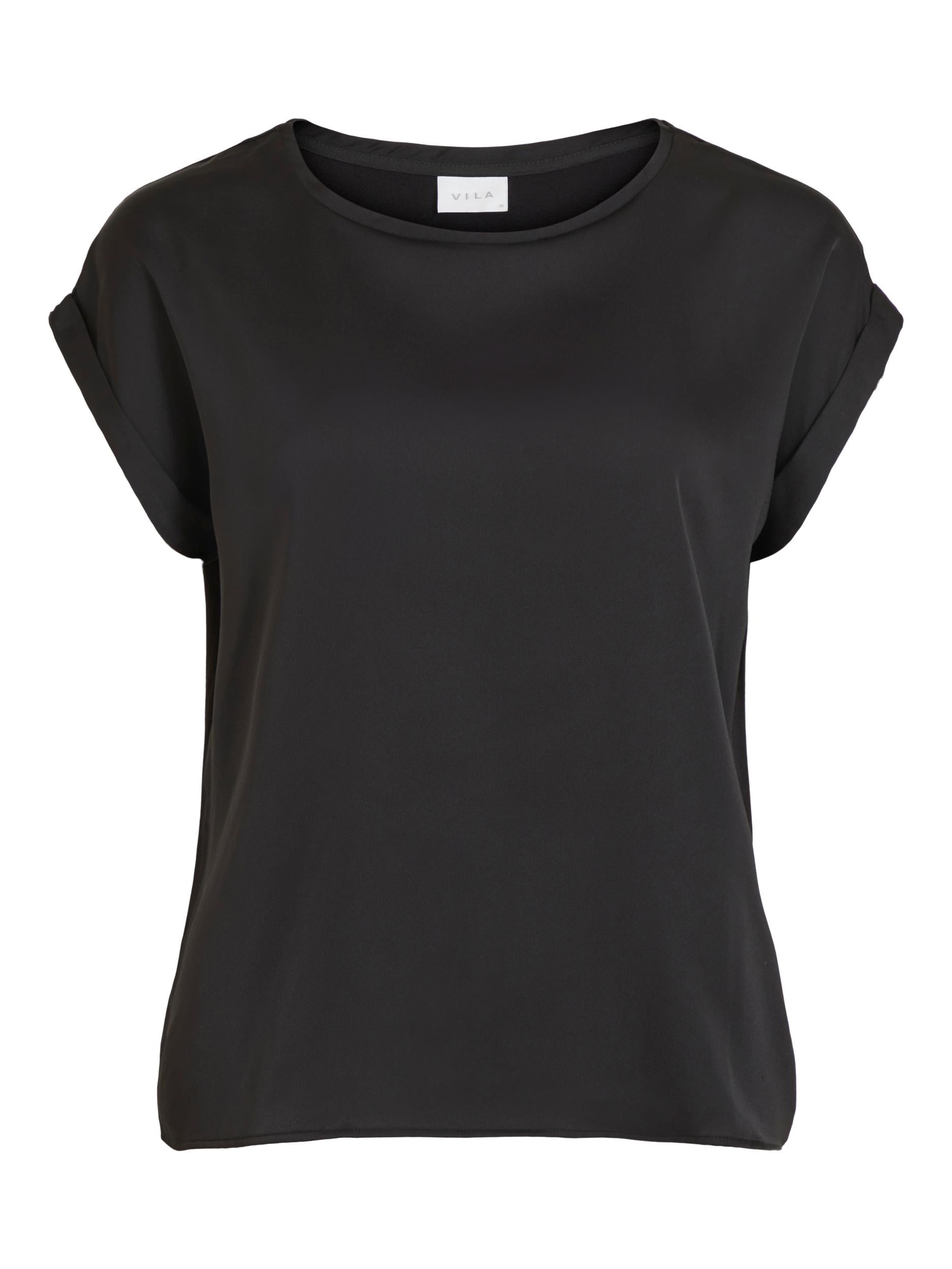 Elle Satin Top (Black)