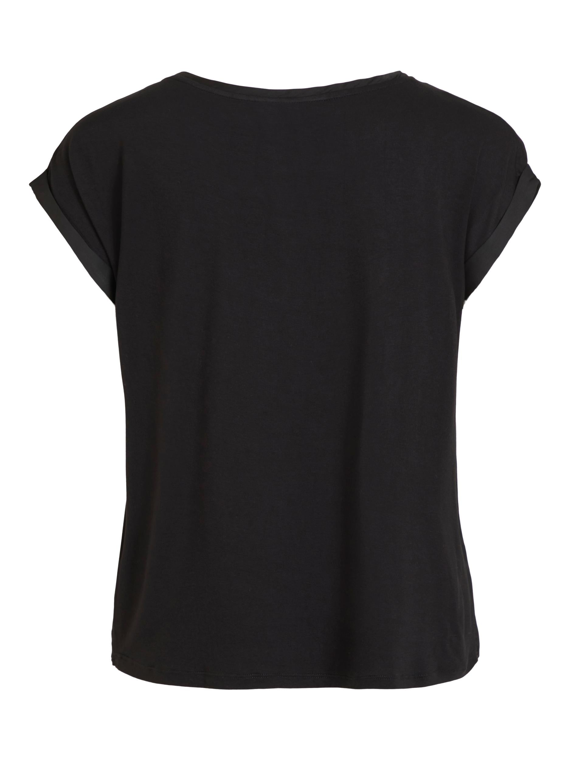 Elle Satin Top (Black)