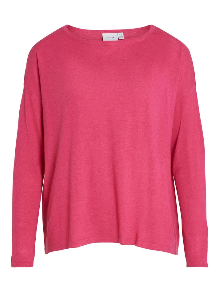 VERA KNIT TOP (PINK YARROW)