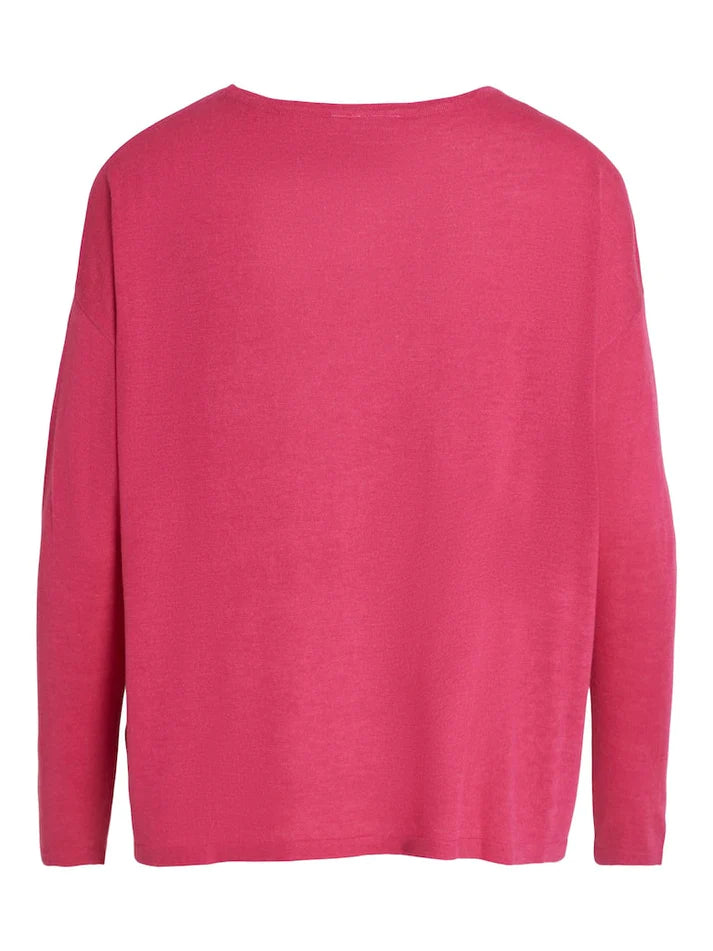 VERA KNIT TOP (PINK YARROW)