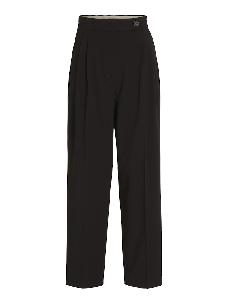 Lory High Waisted Pleated Pants (Black)