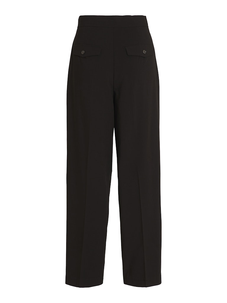 Lory High Waisted Pleated Pants (Black)