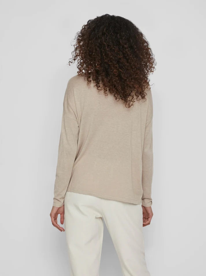 VERA KNIT TOP (NATURAL MELANGE)