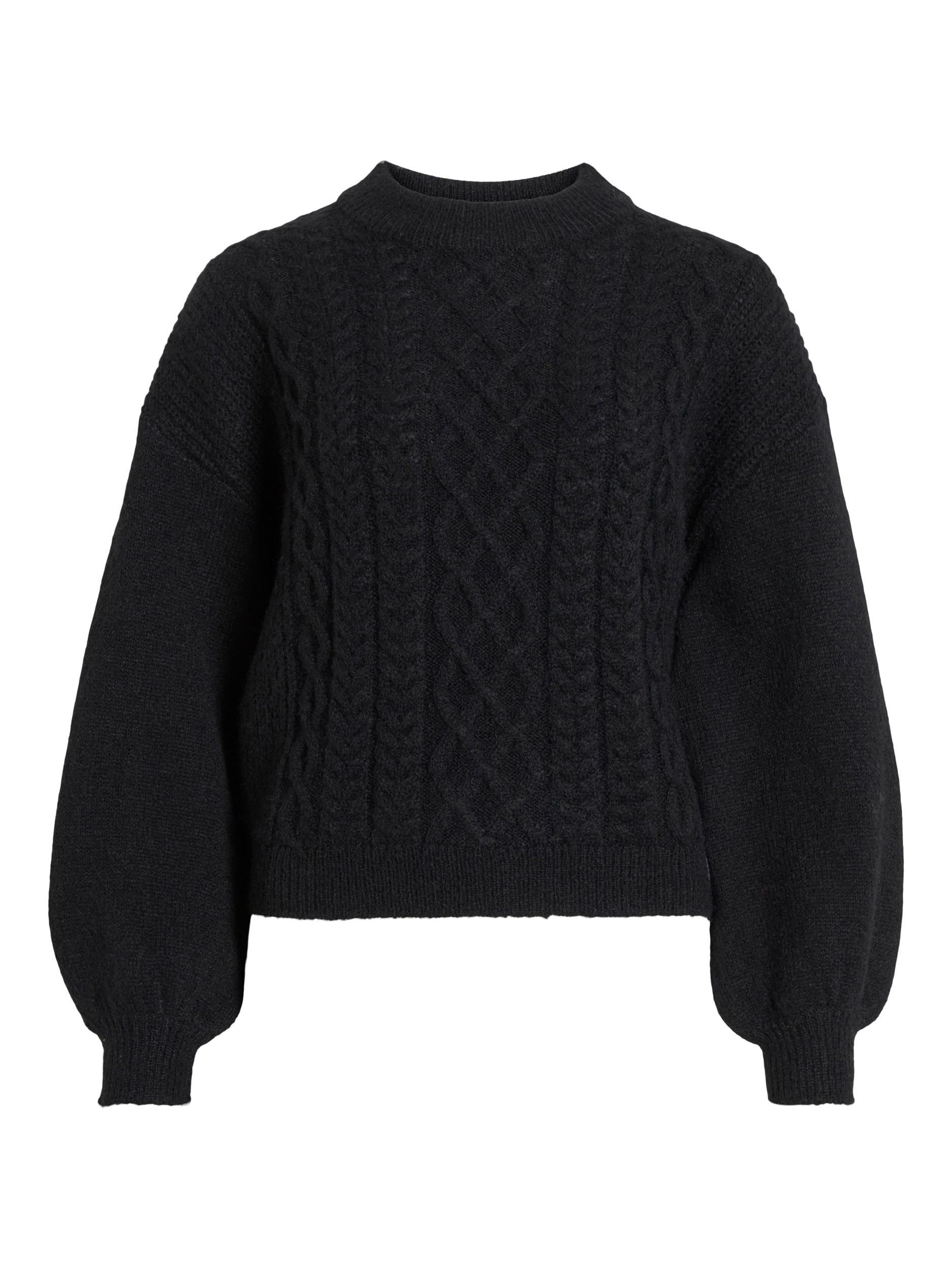 CHINTI CABLE KNIT JUMPER (BLACK)