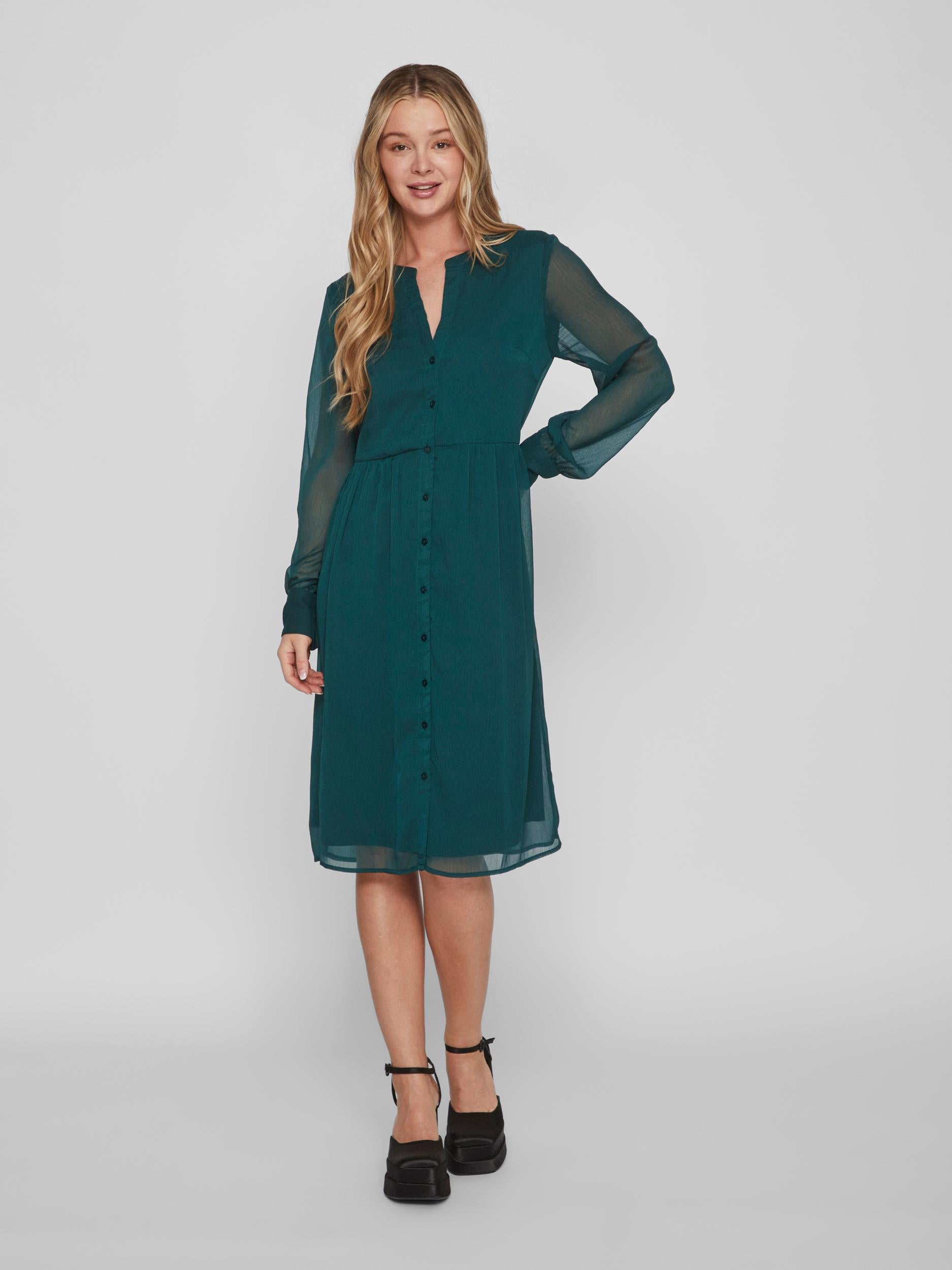 LIA MIDI DRESS (PONDEROSA PINE)