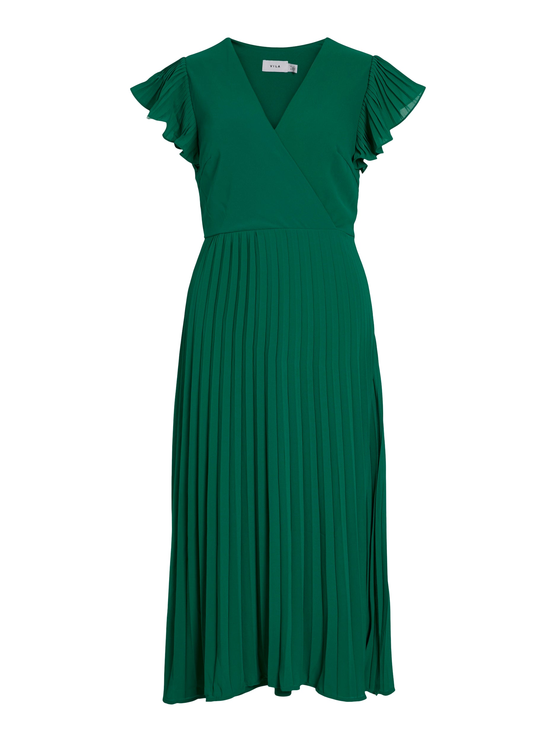 VISO FAKE WRAP MIDI DRESS (ULTRAMARINE GREEN)