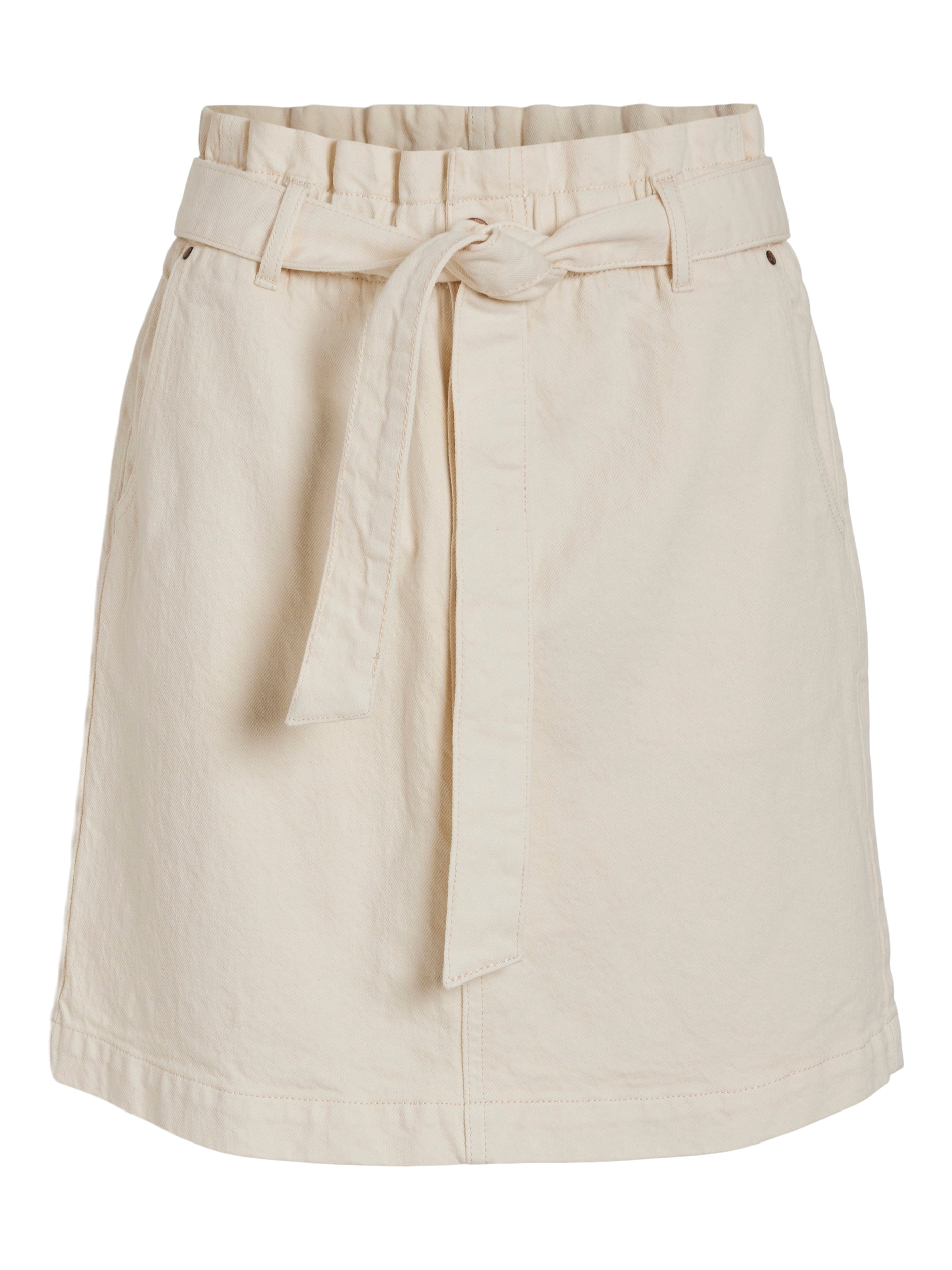 Jaf Denim Mini Skirt (Eggnog)