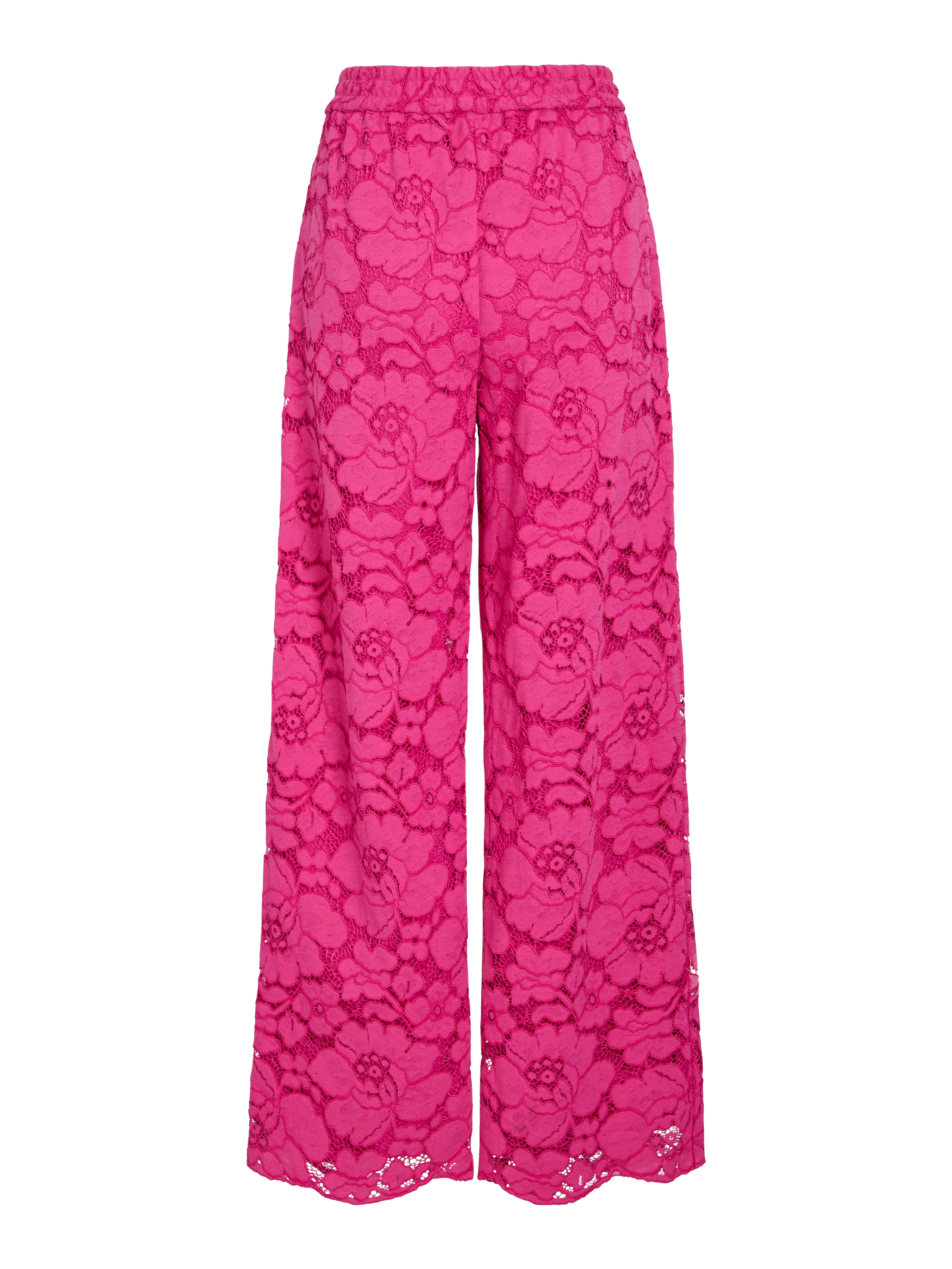 Ceren Lace Pants (Raspberry Rose)