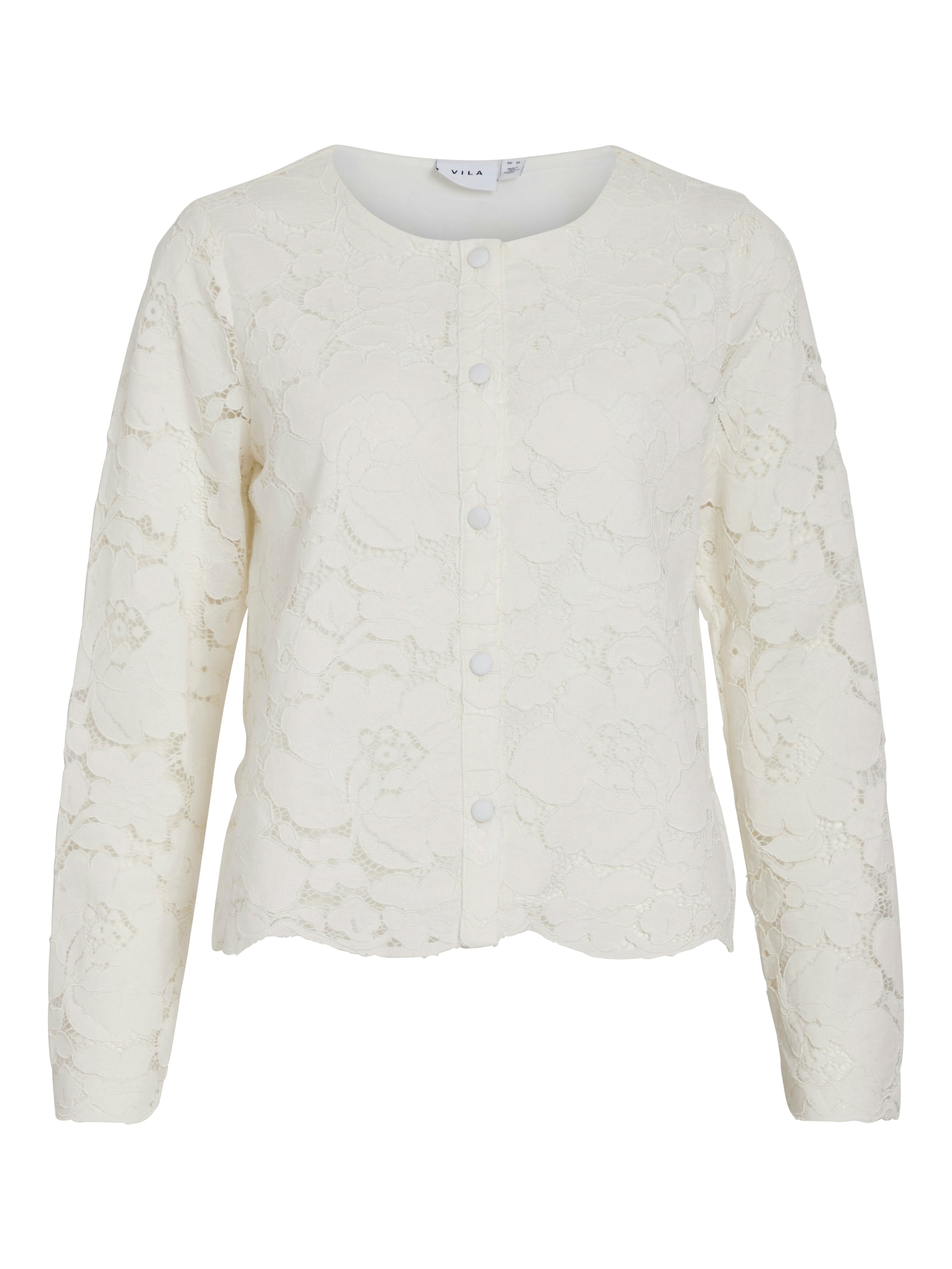 Ceren Lace Top (Cloud Dancer)