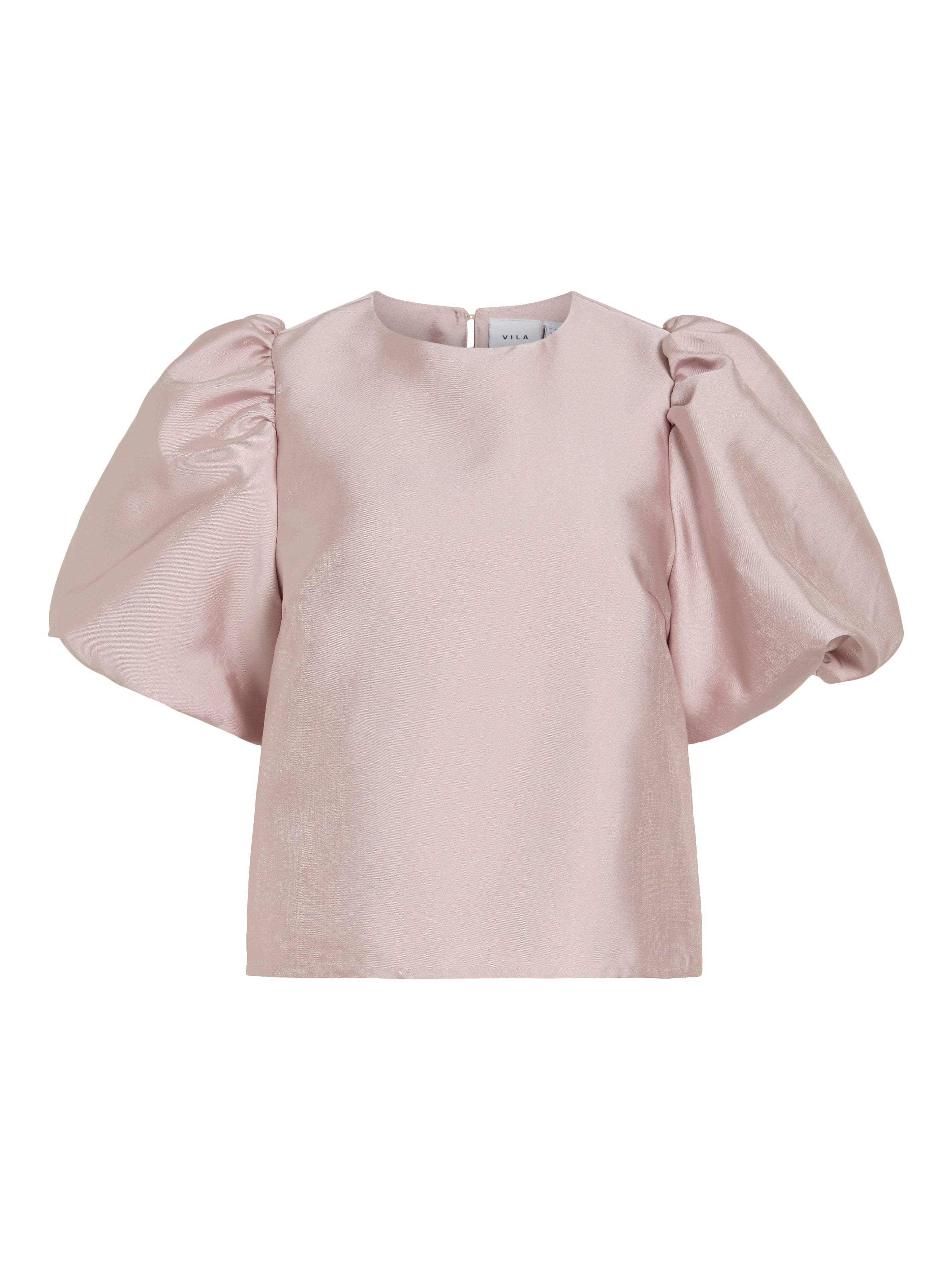 Shirley Puffed Sleeve Top (Misty Rose)