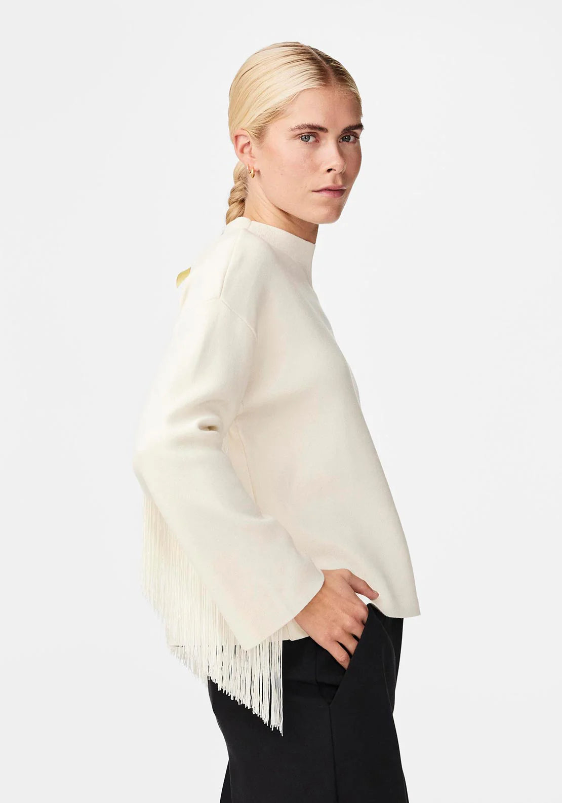 Gina Fringe Jumper (Birch)