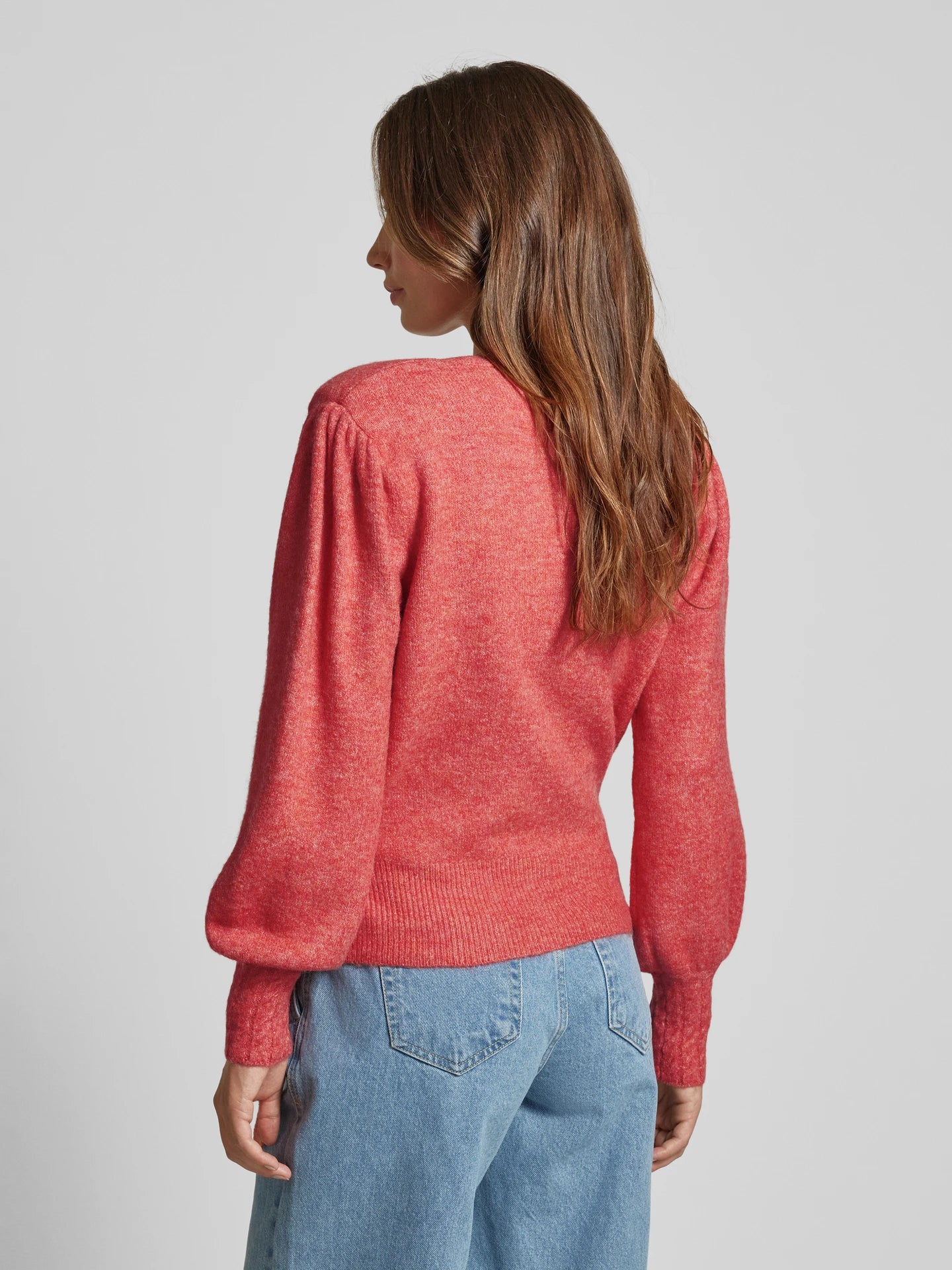 Helen Wrap Jumper (Cranberry)