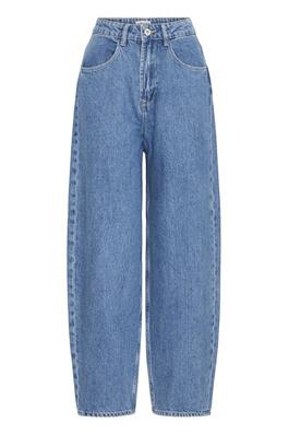 Bailey Barrel leg Jeans (Medium Blue Washed)