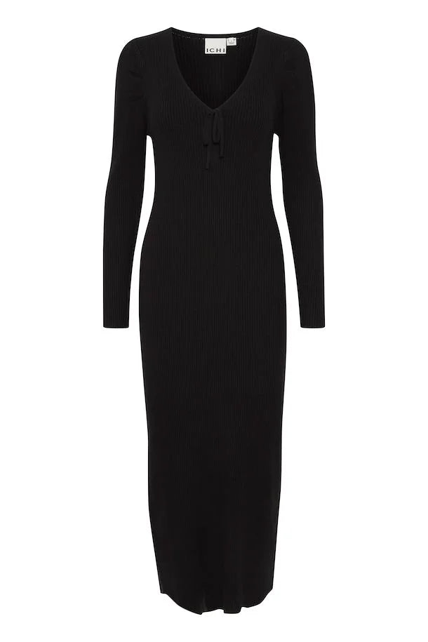 Brese Knit Midi Dress (Black)