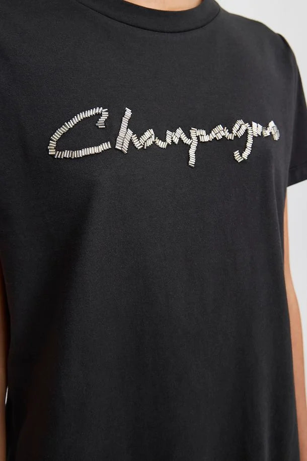 Champagne T-Shirt (Black)