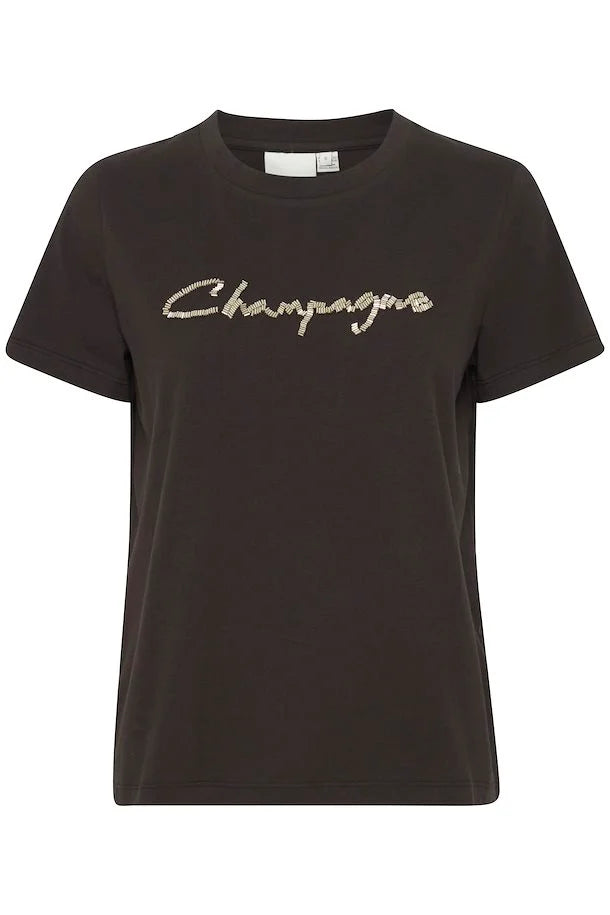 Champagne T-Shirt (Black)