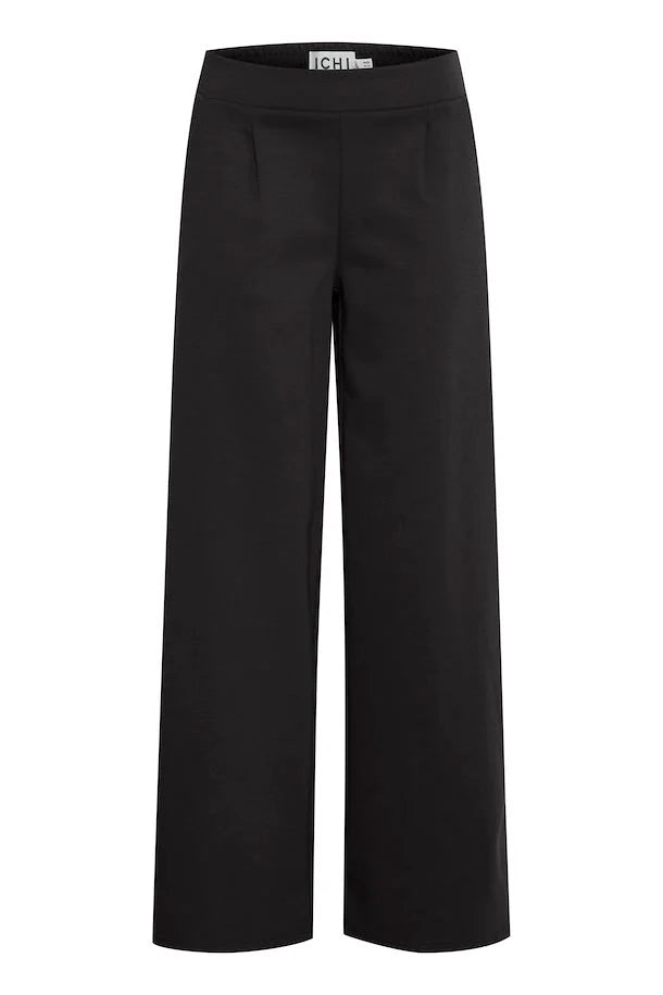 Kate Wide Leg Trousers (Black)