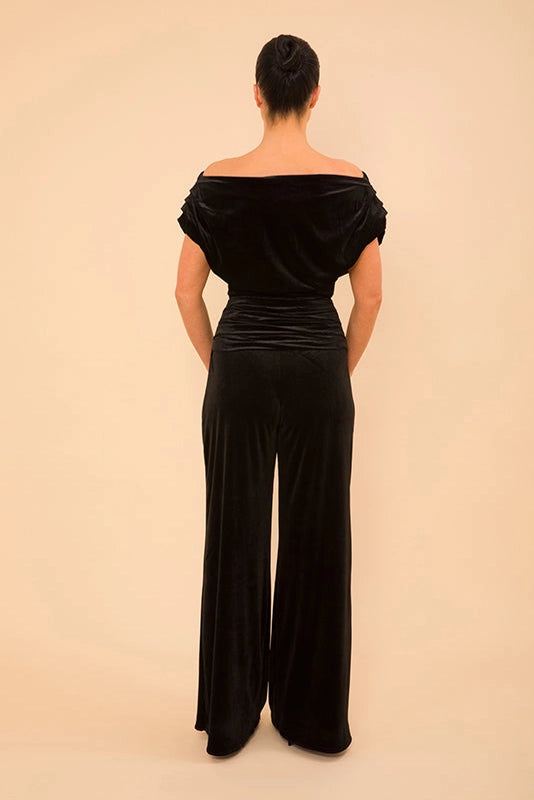 Carbon Jumpsuit (Black Velvet)