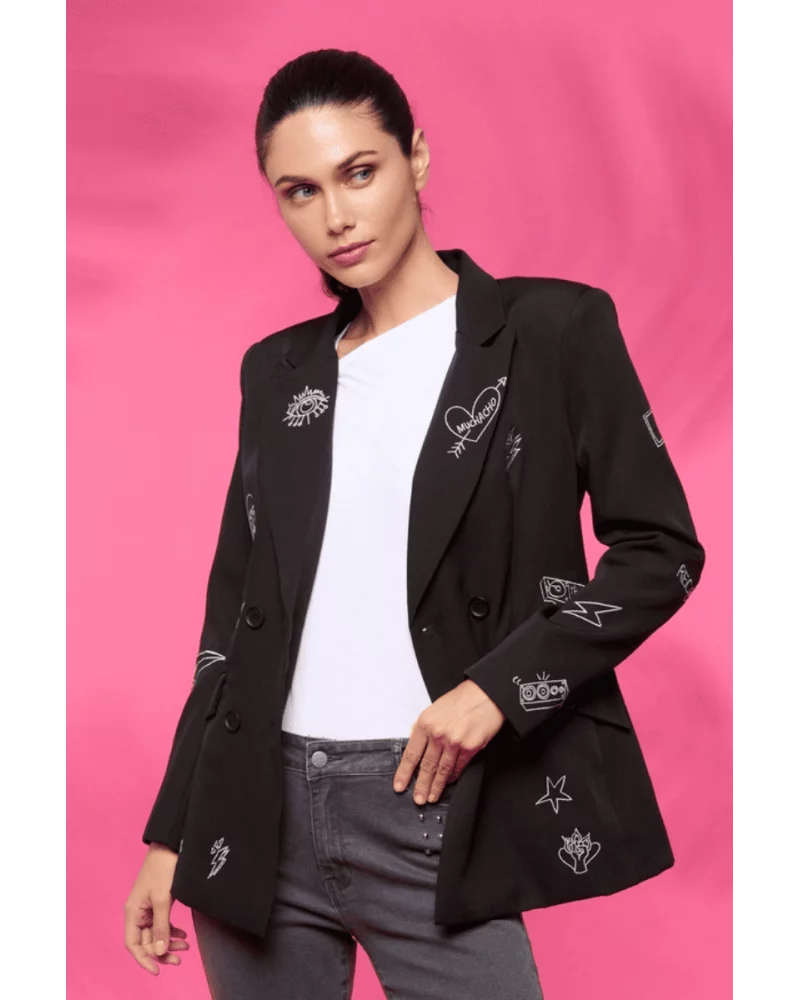 Music Blazer Jacket (Black)