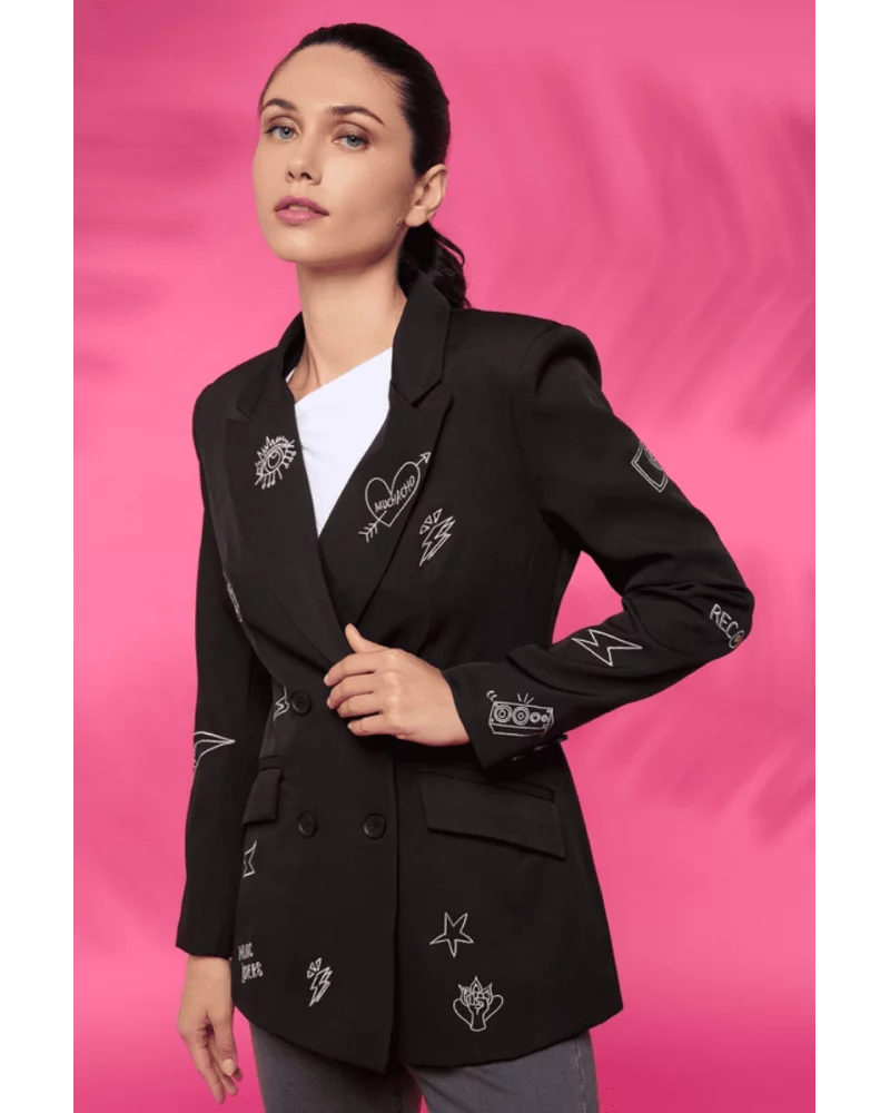 Music Blazer Jacket (Black)