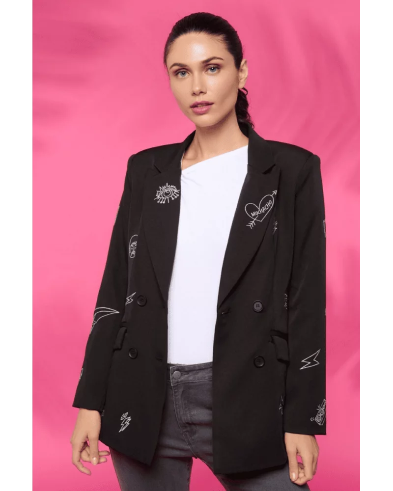 Music Blazer Jacket (Black)