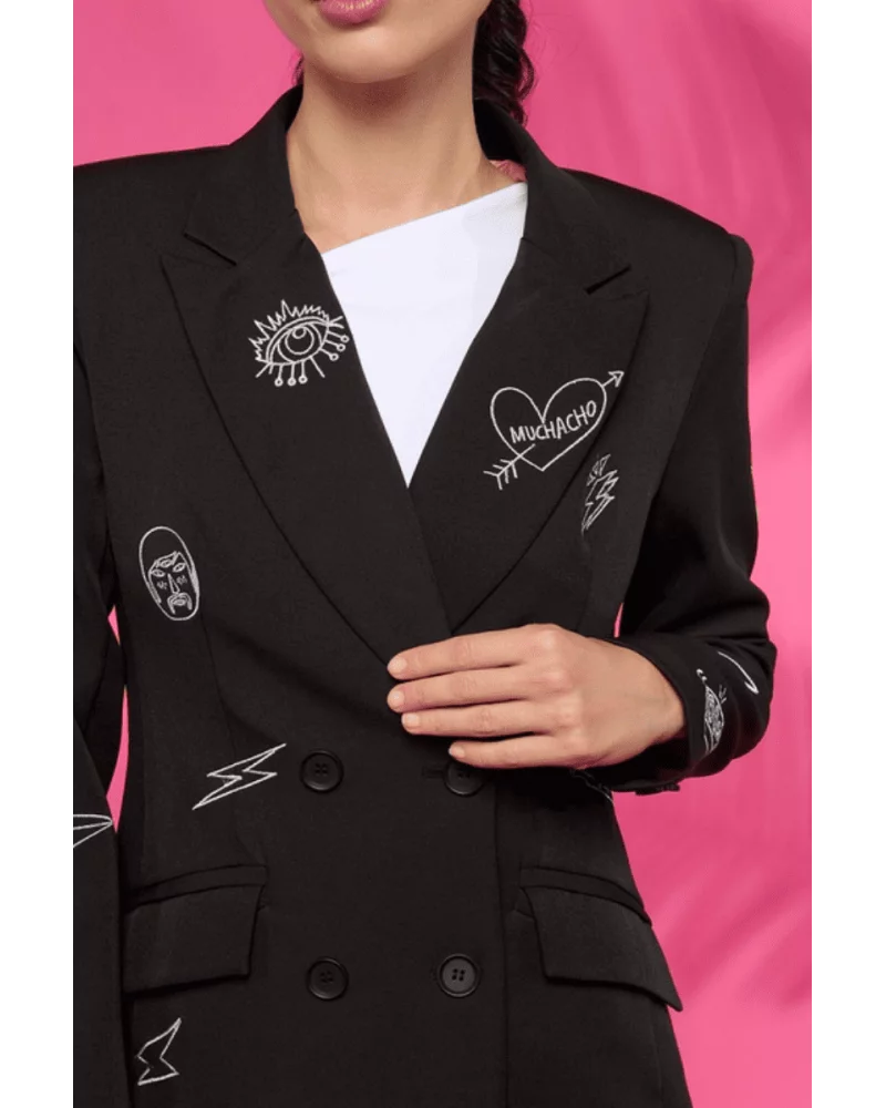 Music Blazer Jacket (Black)