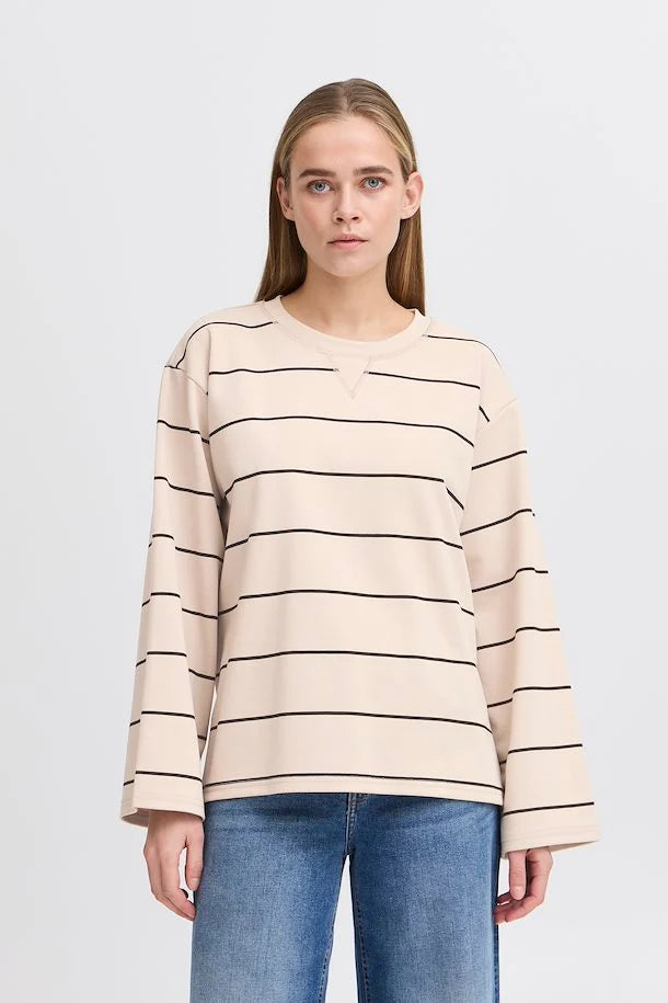 Kalas Sweatshirt (Doeskin Stripe)