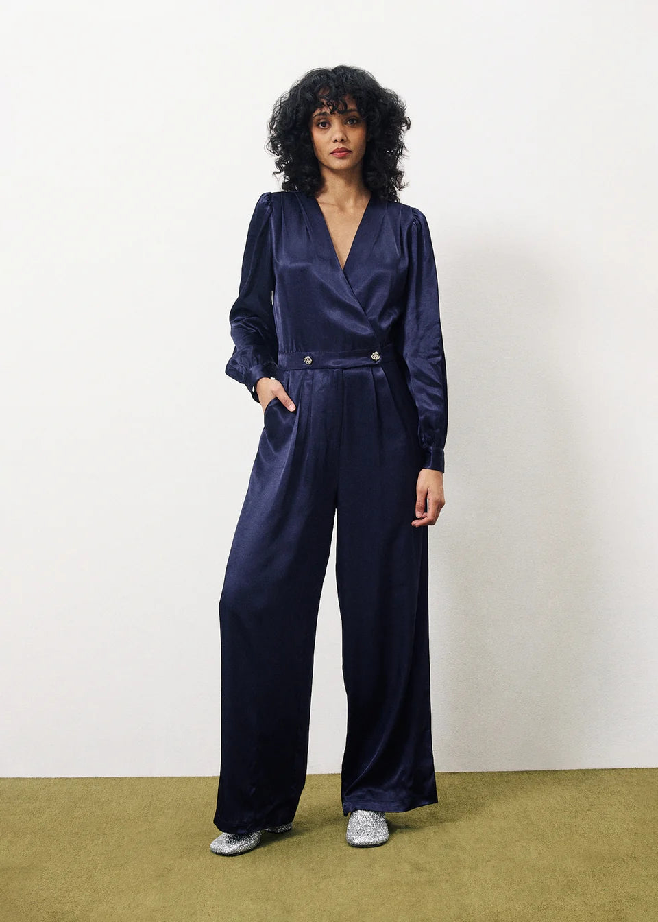 Rachelle Jumpsuit (Navy Blue)