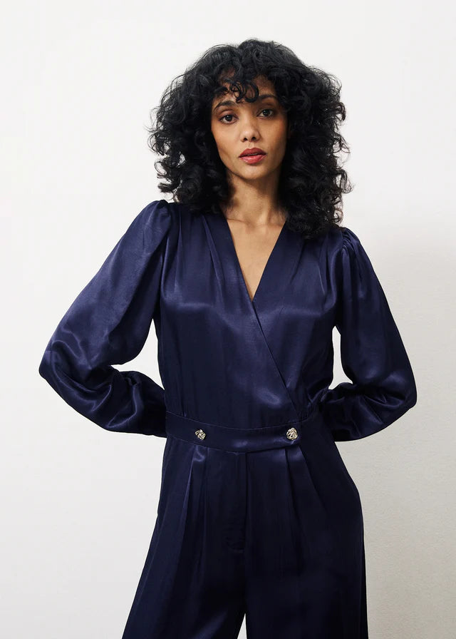 Rachelle Jumpsuit (Navy Blue)