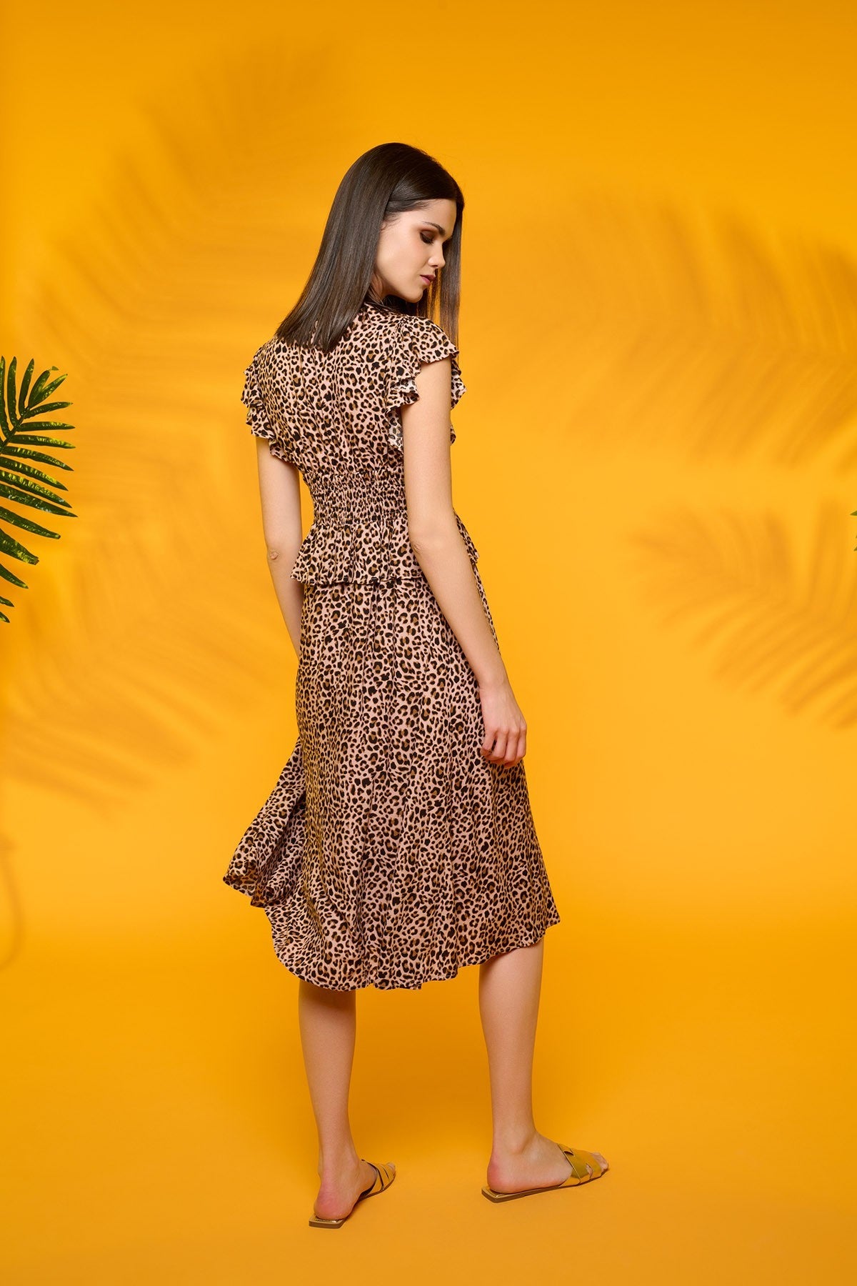 Grizzly Midi Dress (Animal Print)