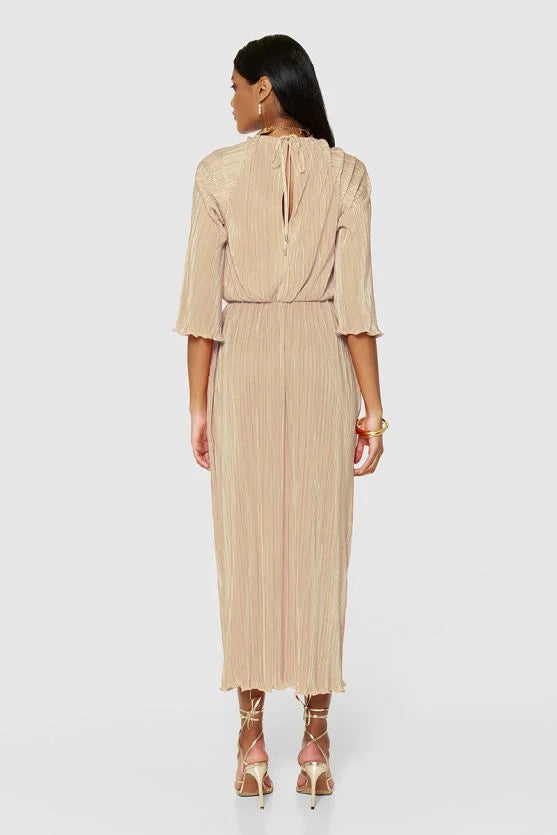 The Jane Plisse Dress (Cream)