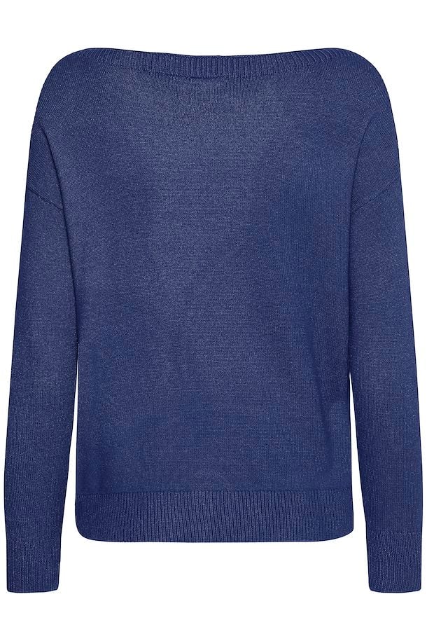 Ella Boat Neck Jumper (Medieval Blue)