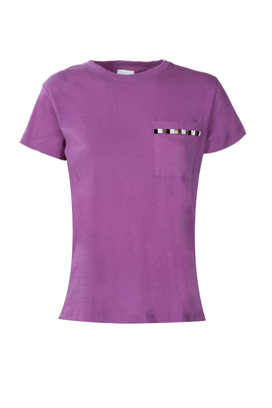 TRAPPY T-SHIRT WITH EMBROIDERED POCKET