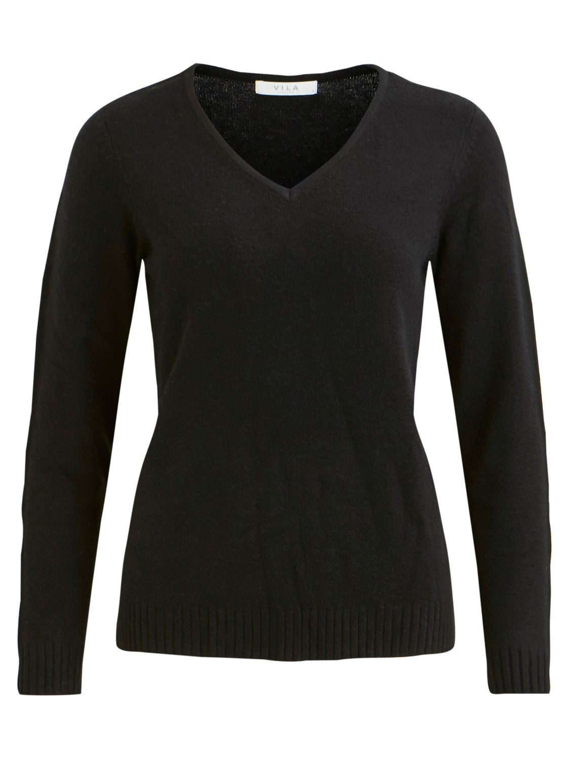 MIELA V-NECK JUMPER (BLACK)