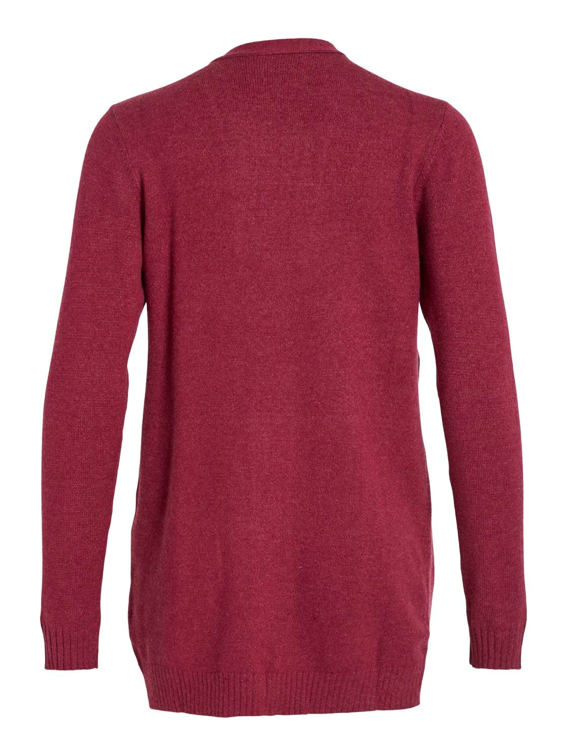 ASHLEY OPEN KNIT CARDIGAN (BEET RED)