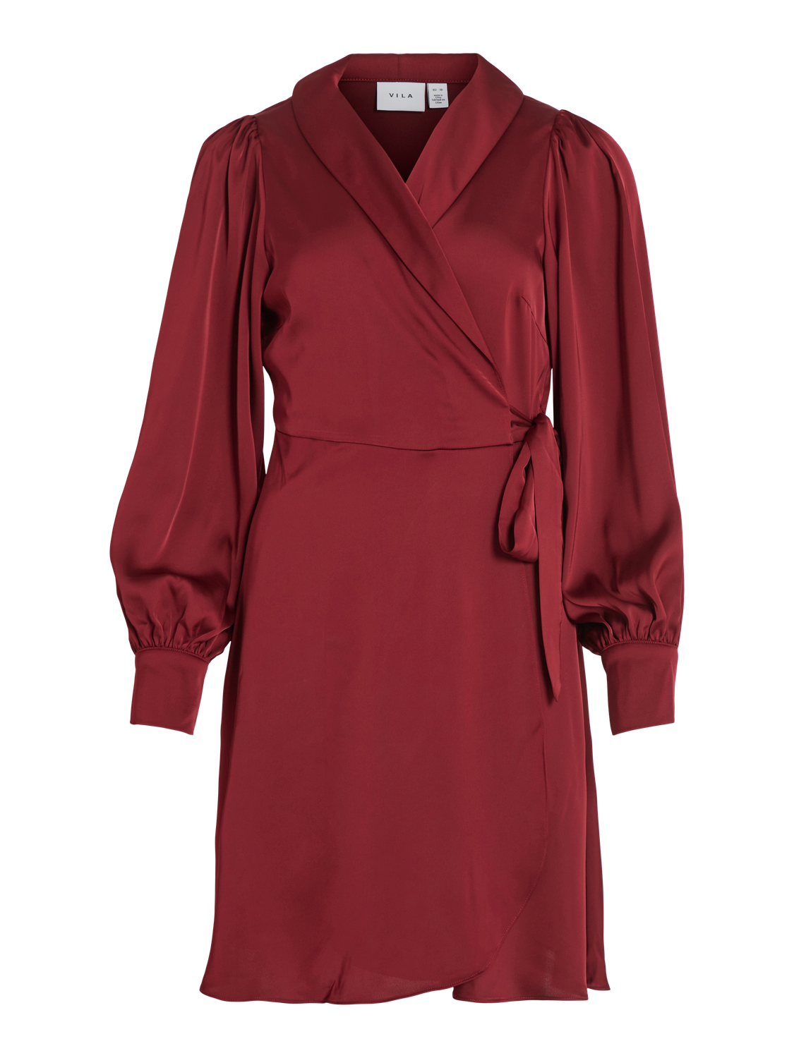 Vienna Wrap Dress (Cabernet)