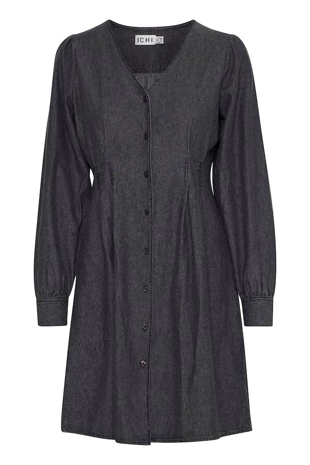 Annabelle Denim Dress (Washed Black)