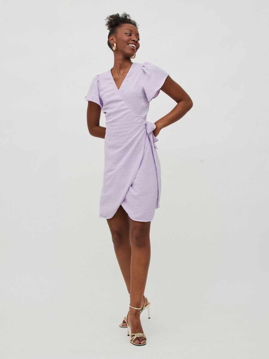 Pastel wrap dress deals