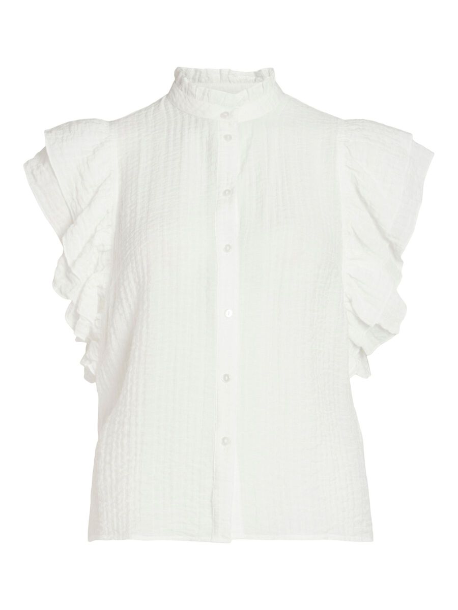 Vinillie Flounce Shirt (Off White)