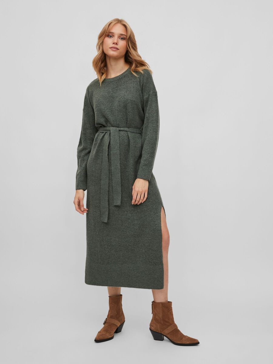 Cilia Long Knit Dress (Laurel Wreath) | Love Cherish | Dress