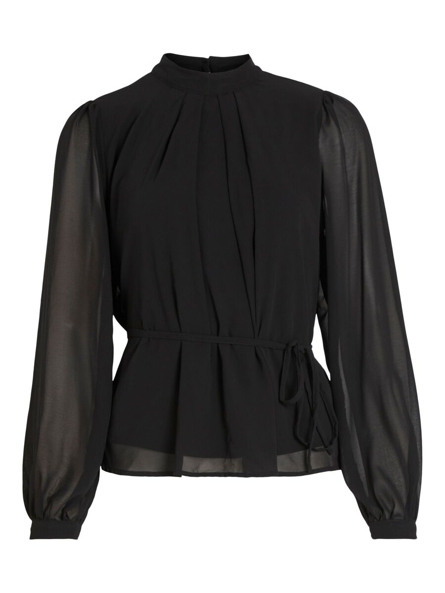 Rolina Tie Belt Top (Black)