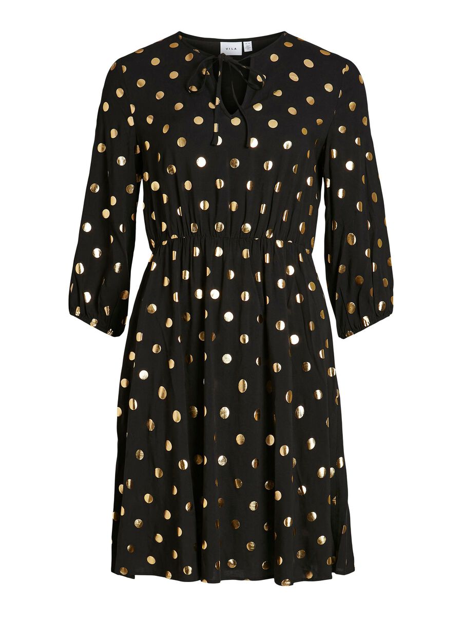 Goldy Short Dress (Black)